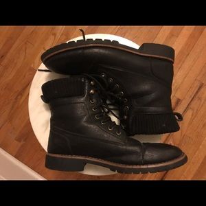 Black Vegan leather boots